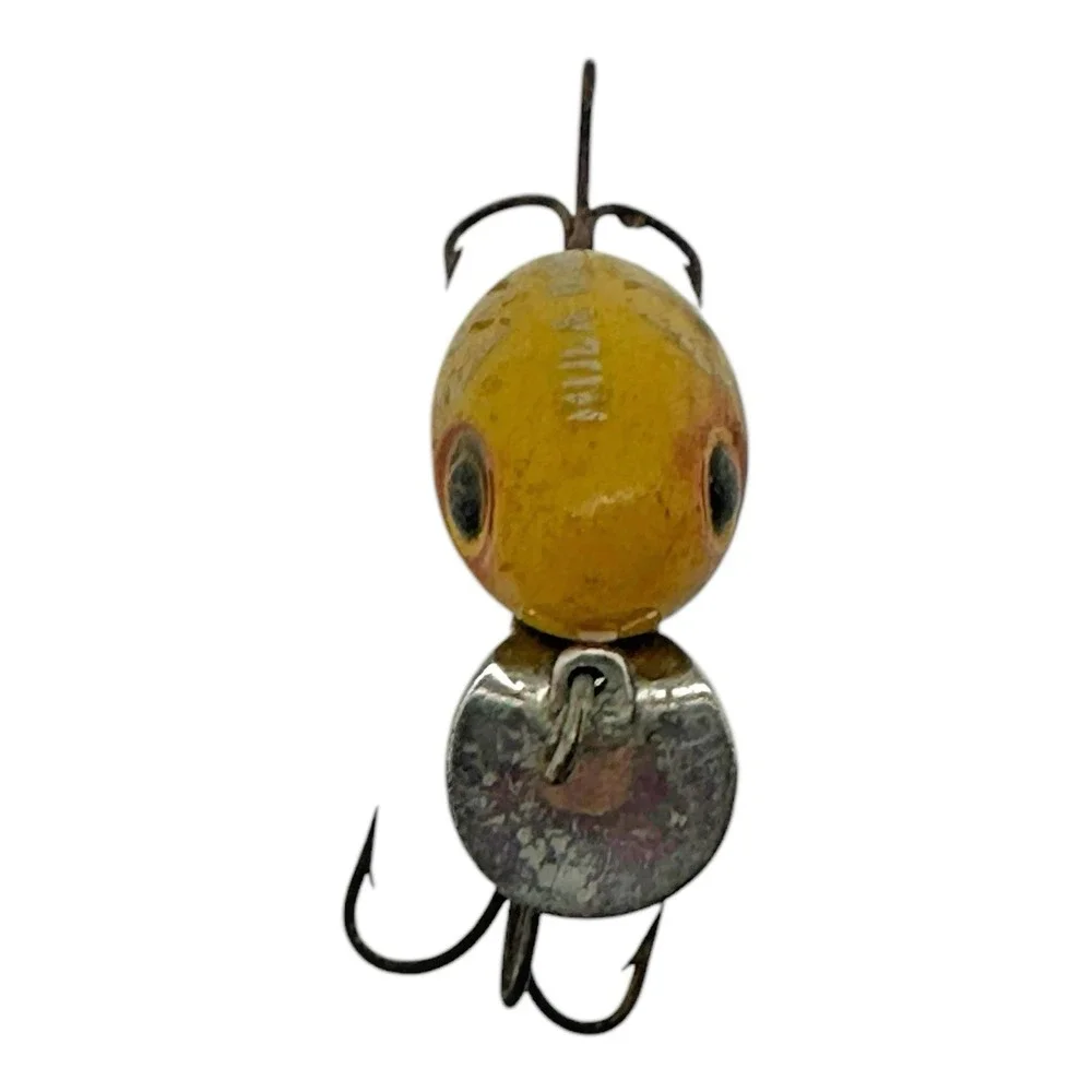 Fred Arbogast Hula Dancer Fishing Lure Yellow 50s/60s FAIR CONDITION Vintage